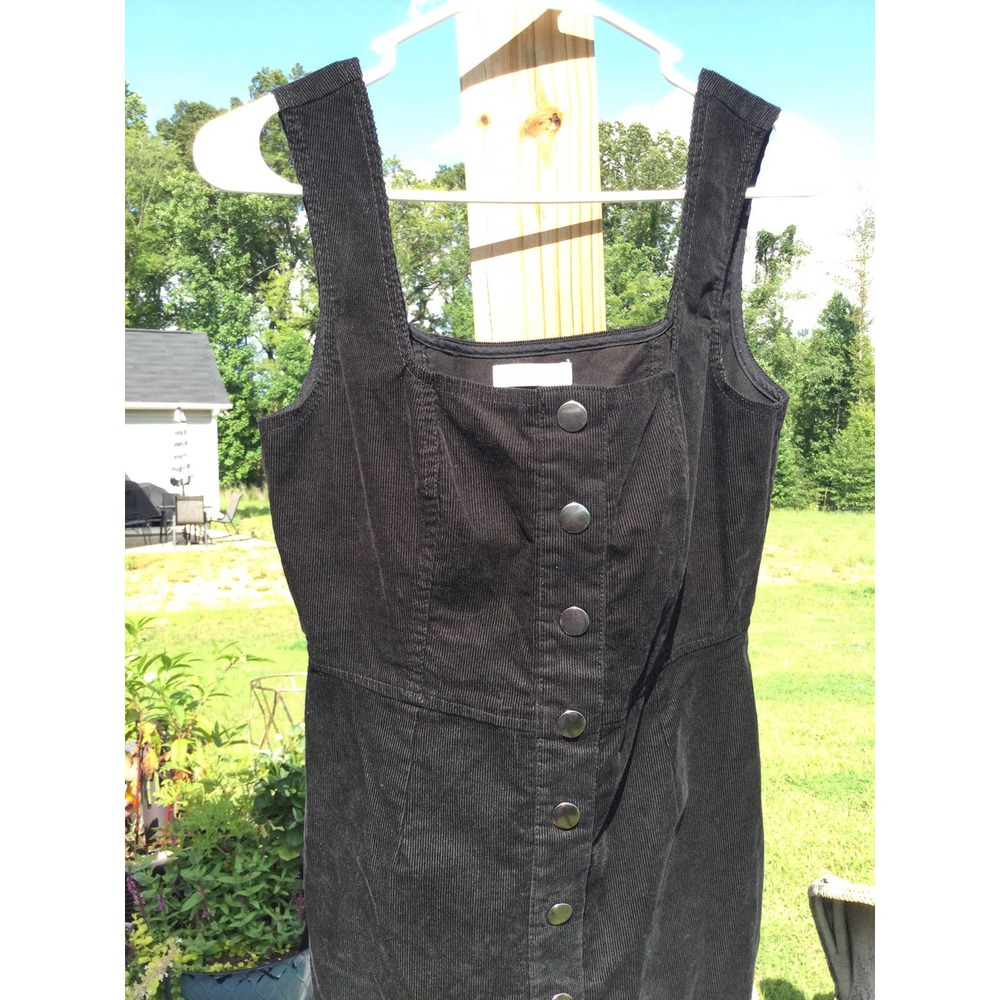 Urban Outfitters womens black corduroy jumper 4 academia overall Y2K clueless - Picture 2 of 9
